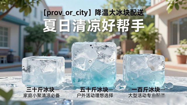 新都降温大冰块配送_海鲜排档降温解决方案_高温天气大冰块配送